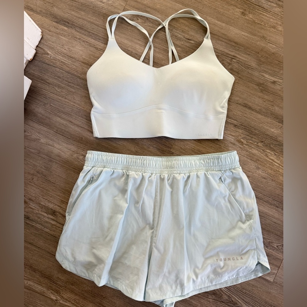 YoungLA Women's Swift Sports Bra and Shorts Set